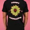 Womens * | Jarmoo Happy Hardcore Daisy Rave Wonderland Black Tee Womens