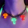 Accessories * | Nomad Kandi Mushroom Choker Neon Green