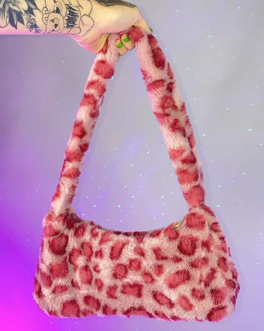 Accessories * | Ae Born Wild Animal Print Fuzzy Purse New