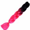 Accessories * | Ae Womens Ombre Black/Neon Pink Braiding Hair Extensions Ombre Black/N.Pink