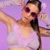 Womens * | Ohyes Fashion Bubble-Icious Sheer Fur Bralette New