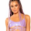 Womens * | J. Valentine Holographic Python Strings And Rings Rave Top