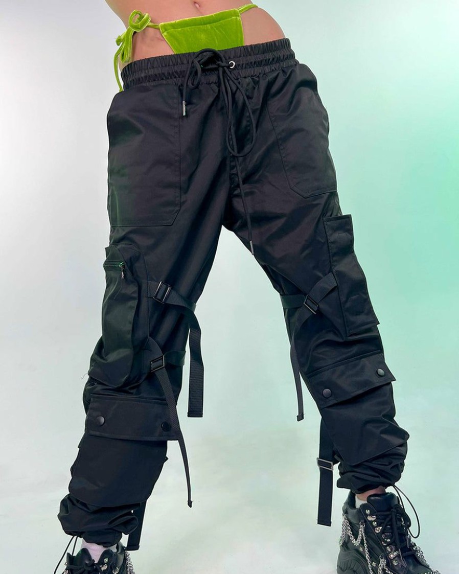 Mens * | Eptm Dark Revival Strap Cargo Pants