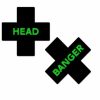 Accessories * | Pastease Head Banger Black & Neon Pasties New