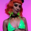 Womens * | Roma Hypnotic Green Bikini Tie Top