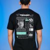 Mens * | 555Stickers Techno Snob Black Tee