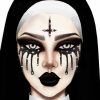 Accessories * | Leg Avenue Accessories Possessed Nun Adhesive Face Jewels Sticker