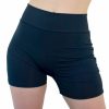 Womens * | Shark Womens Black Solid Rave Basics Biker Shorts