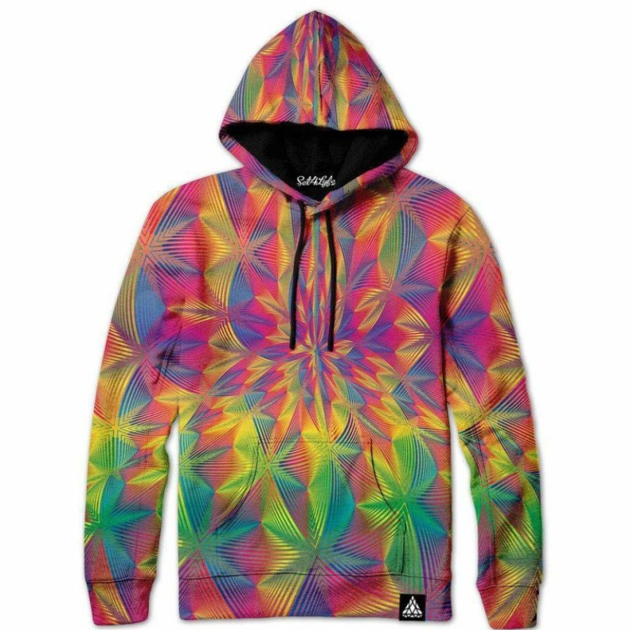 Mens * | Set 4 Lyfe Spectronic Fractal Hoodie