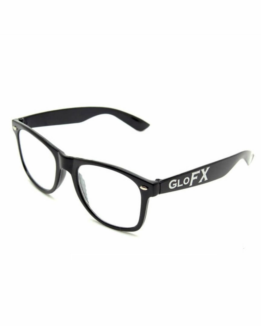 Accessories * | Accessories Glofx Spiral Diffraction Glasses Black