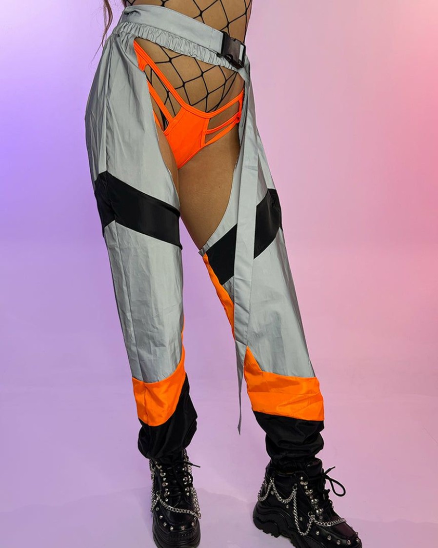 Womens * | Ae New Trip The Light Reflective Chaps Orange