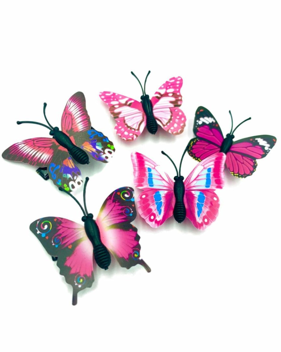 Accessories * | Ae New 5Pc Butterfly Dream Hair Clips