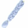 Accessories * | Ae Steel Gray Braiding Hair Extensions