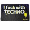 Accessories * | Ae I Fxck With Techno 3 5 Ft Flag Accessories