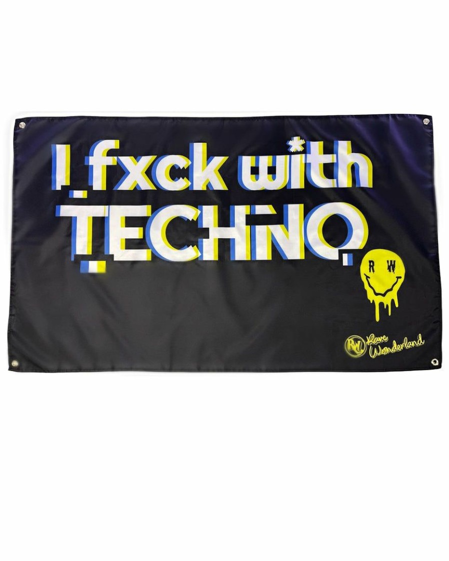 Accessories * | Ae I Fxck With Techno 3 5 Ft Flag Accessories