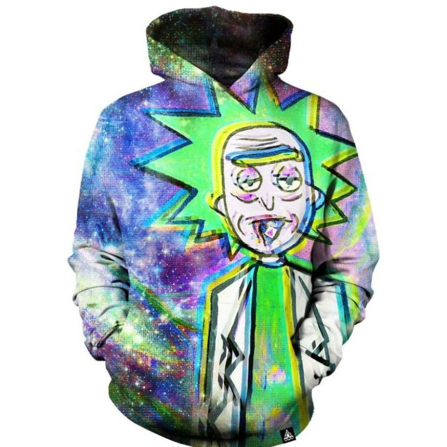 Mens * | Set 4 Lyfe Trippy Rick Hoodie Mens