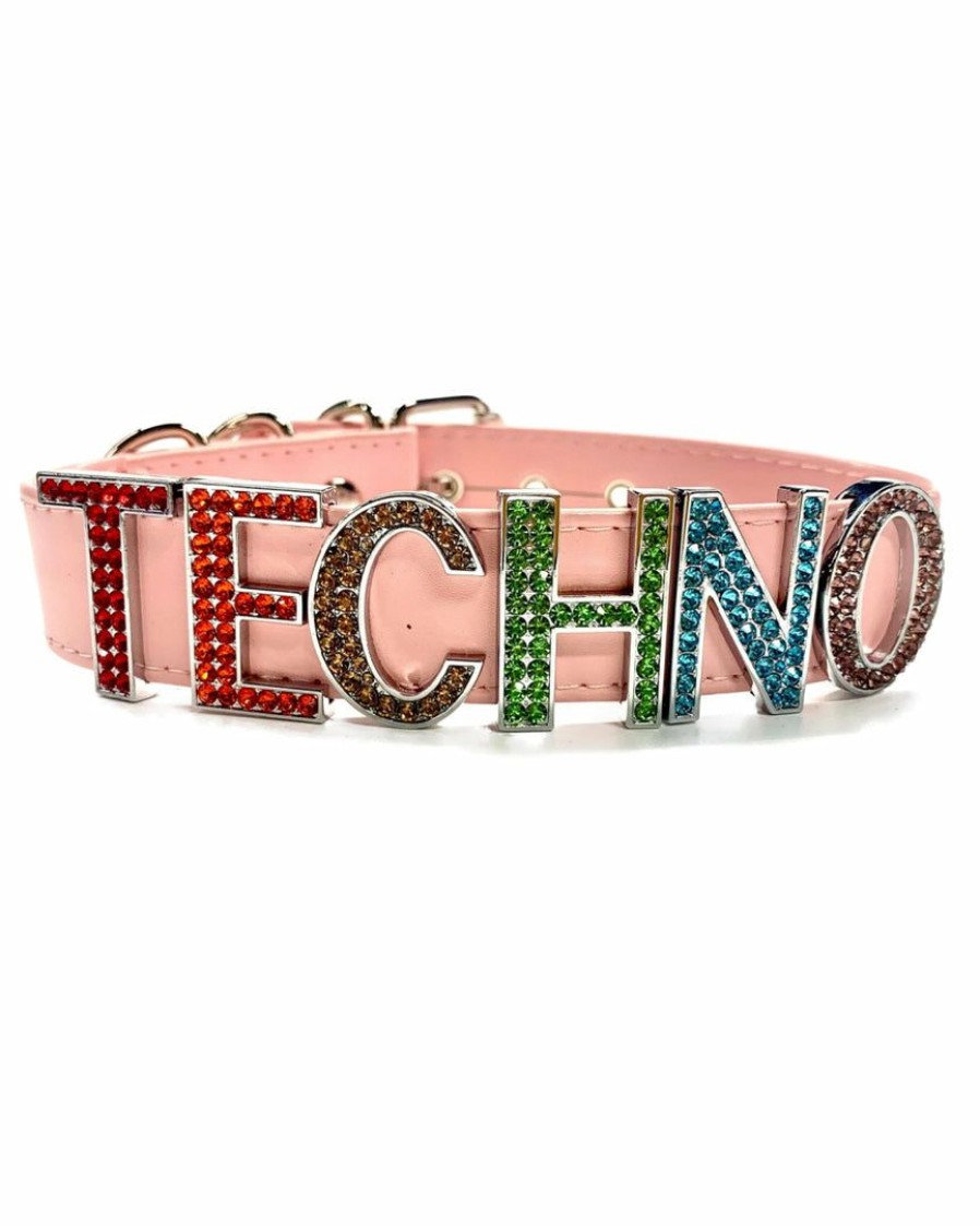 Accessories * | Ae Womens Techno Multicolor Choker Pink