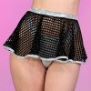 Womens * | Roma Bass Drop Fishnet Mini Skirt New