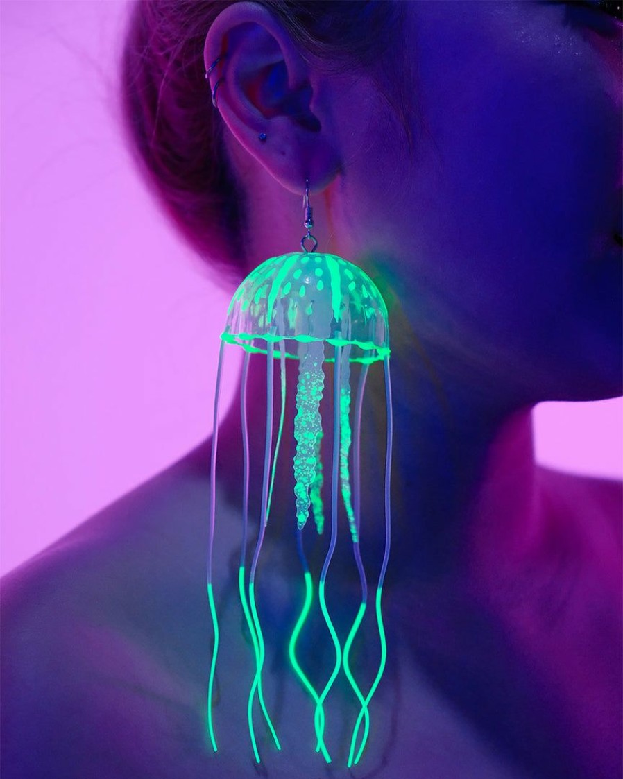 Accessories * | Ae Neon Jellyfish Earrings