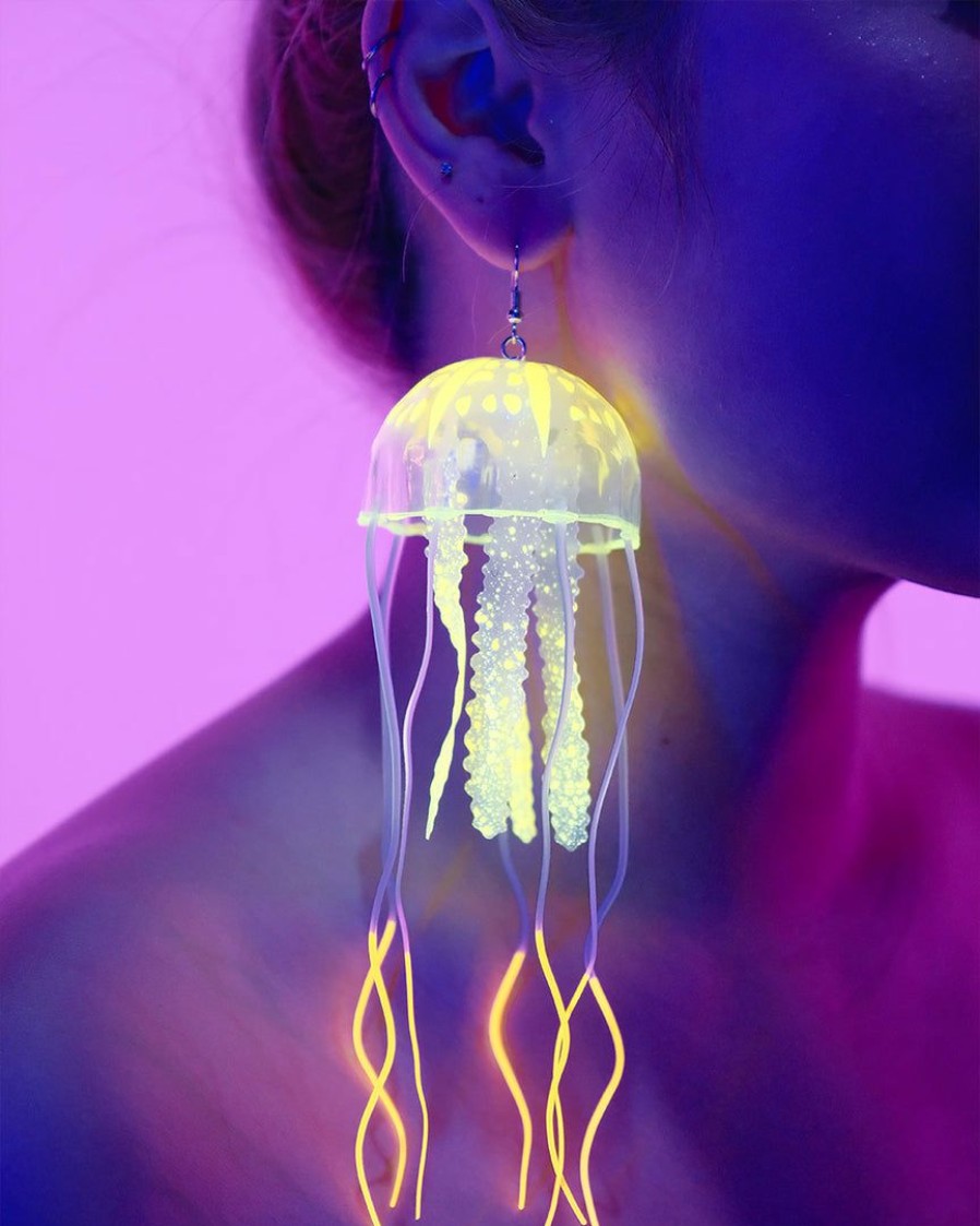 Accessories * | Ae Neon Jellyfish Earrings