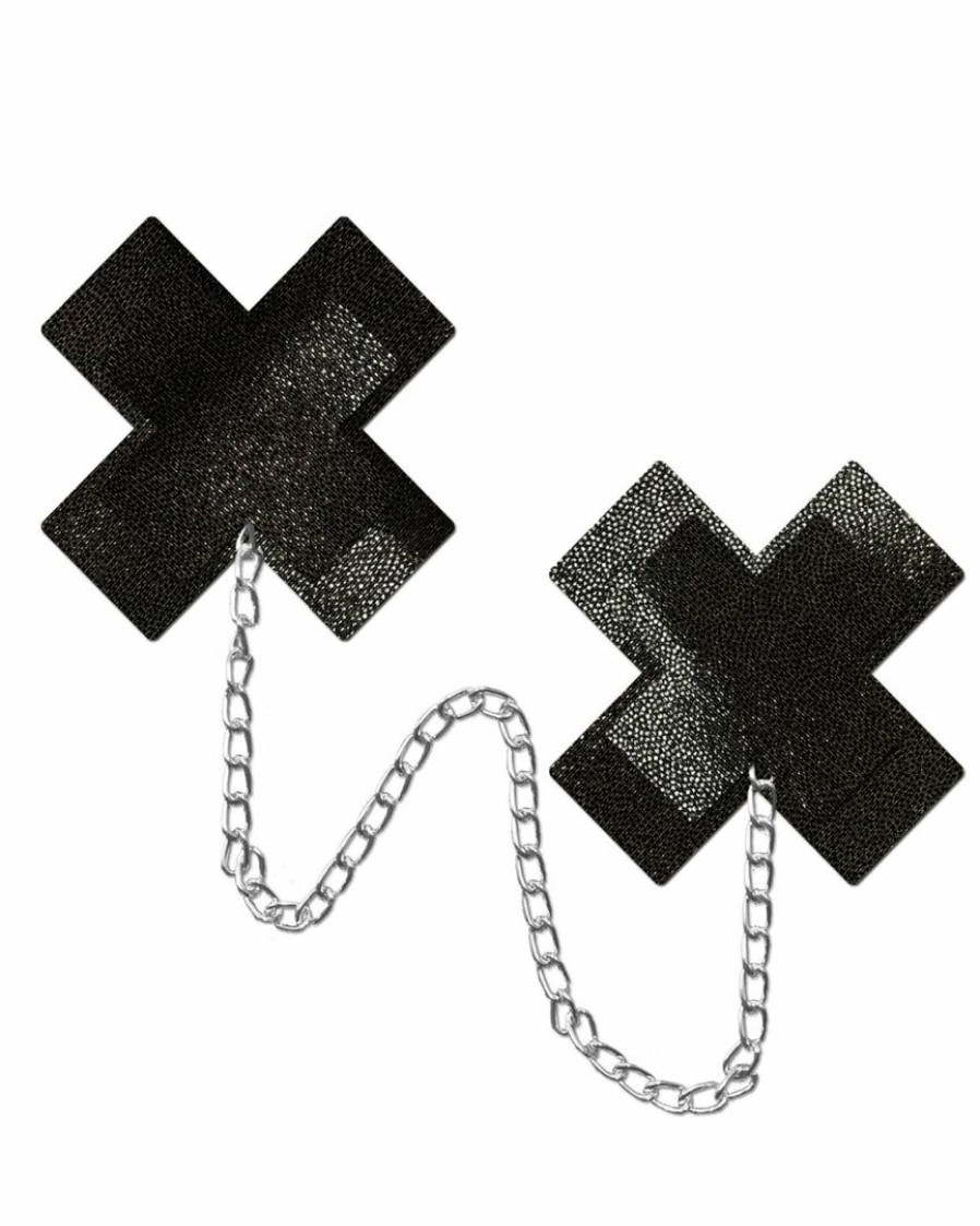 Accessories * | Pastease Plus X Pasties With Silver Chain Womens