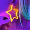 Accessories * | Ae New Neon Retro Star Acrylic Earrings