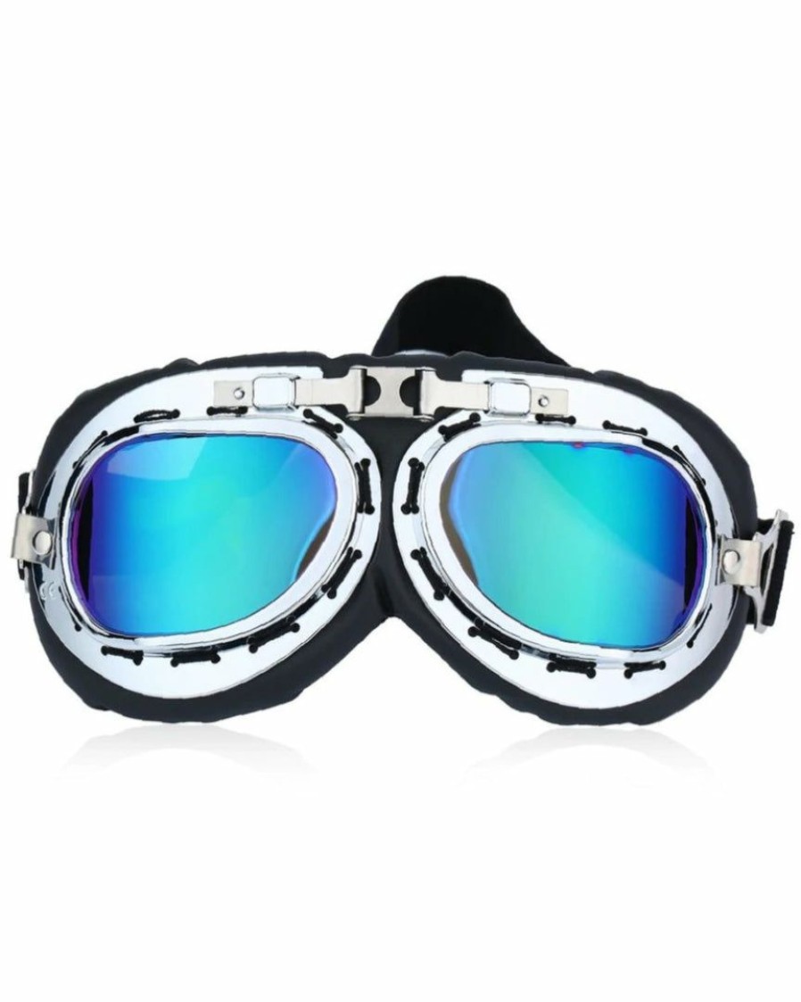 Accessories * | Ae Accessories Steampunk Scooter Goggles With Holographic Lens