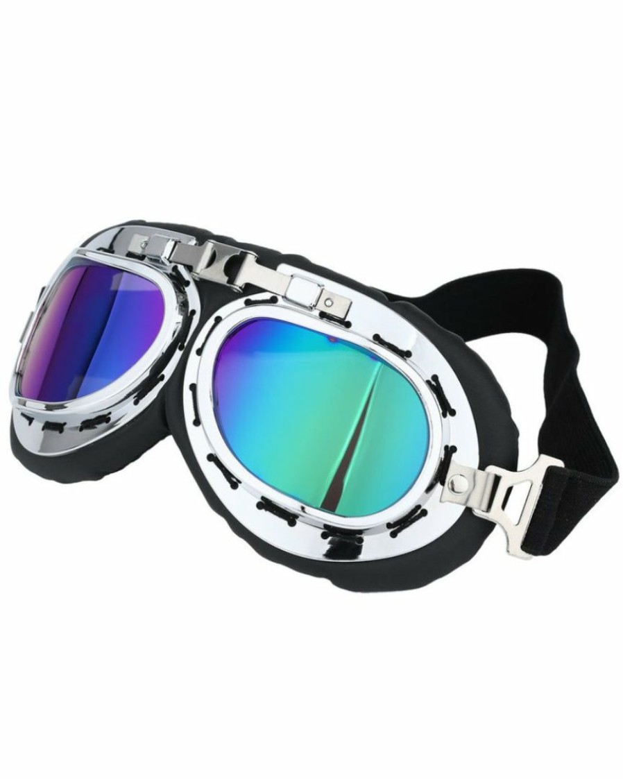 Accessories * | Ae Accessories Steampunk Scooter Goggles With Holographic Lens