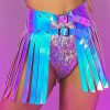 Womens * | Daisy'S Corsets Wanderlust Iridescent Fringe Skirt New