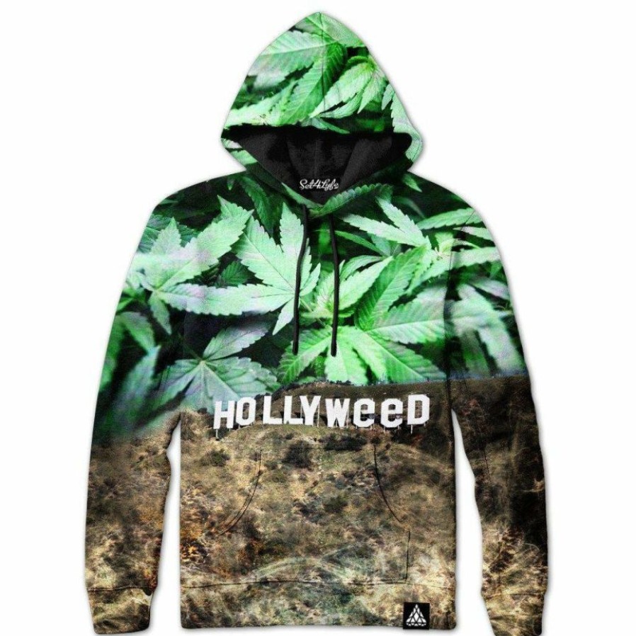 Mens * | Set 4 Lyfe Mens Hollyweed Hoodie