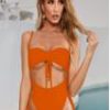 Womens * | Fm No Peeking Bodysuit New Orange