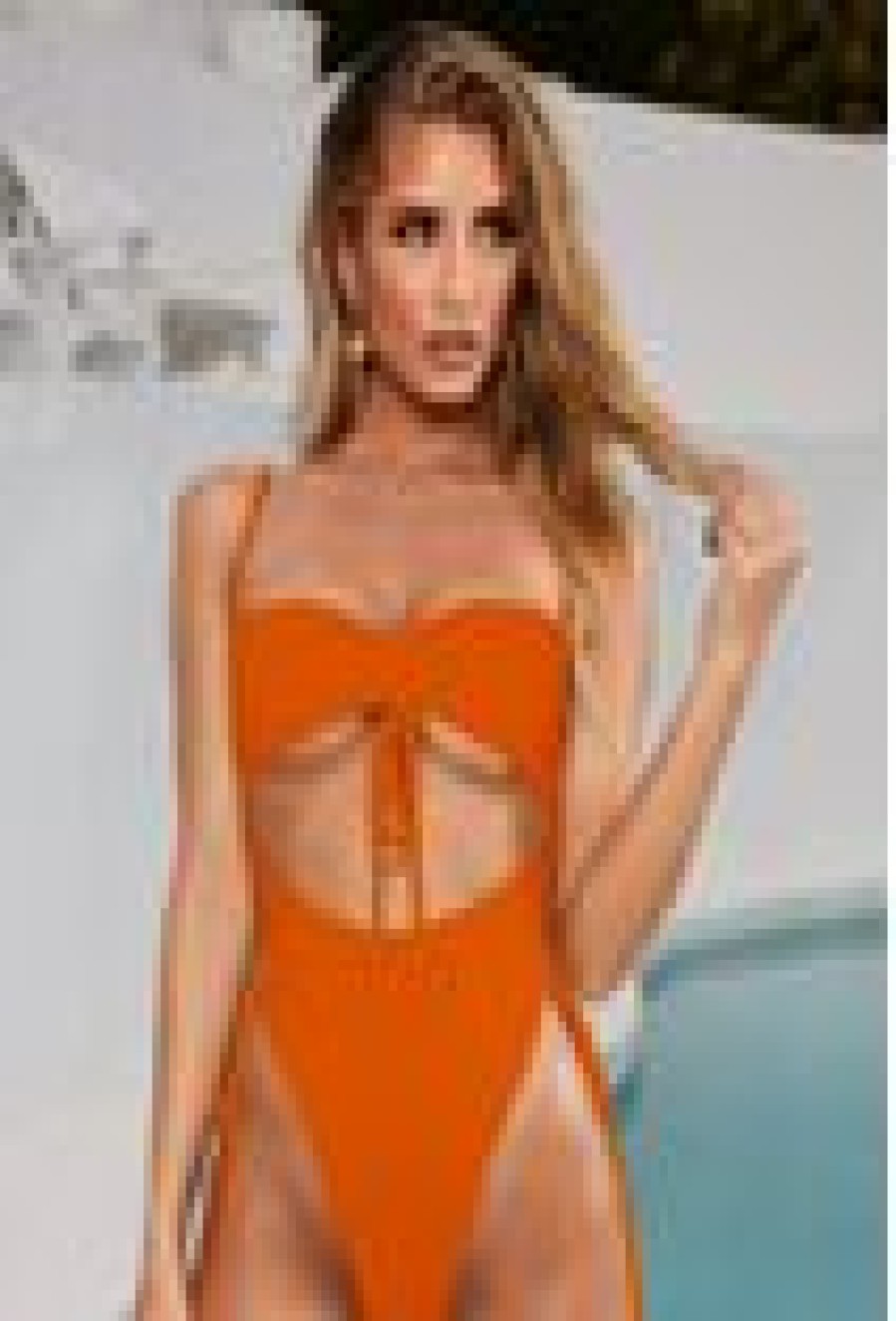 Womens * | Fm No Peeking Bodysuit New Orange