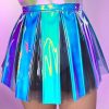 Womens * | J. Valentine Unicorn Blues Pvc Pleated Skirt Womens