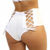 Womens * | Shark White Lace Back High Waist Bottoms Womens