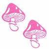 Accessories * | Neva Nude Neon Uv Pink Glitter Toadstool Pasties