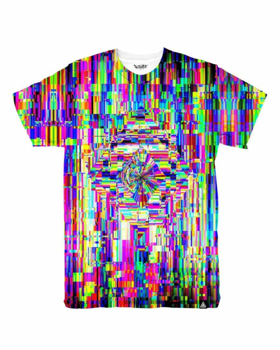 Mens * | Set 4 Lyfe Mens Abstract Glitch T