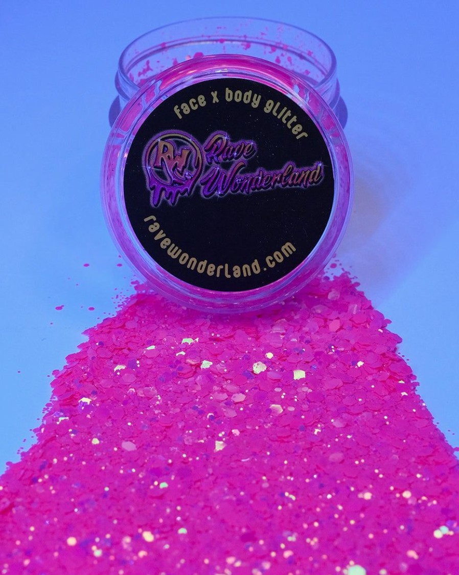 Accessories * | Xucai Pink Aura Black Light Glitter