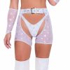 Womens * | Roma White Cosmic Stardust Chaps Womens