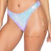 Womens * | Roma Rave Bottoms Sequin Cheeky Thong Bottoms