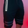 Mens * | Phillip Marciano Llc Mens Men'S Striped Reflective Jock Long Shorts