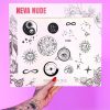 Accessories * | Neva Nude Zodiac Giant Temporary Tattoo Pack