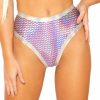 Womens * | J. Valentine Holographic Pyramid High Cut Bottoms Womens