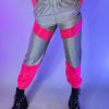 Womens * | Ae Reflective Contrast Joggers Pink