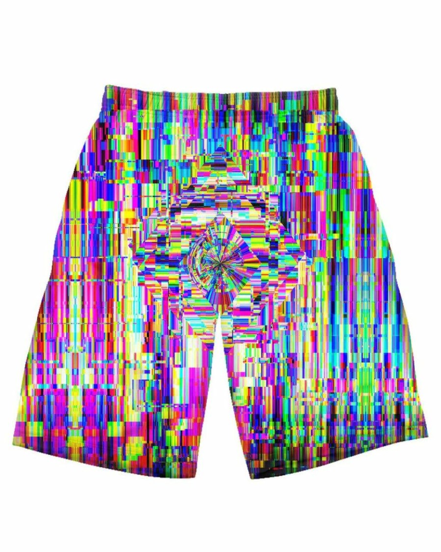 Womens * | Set 4 Lyfe Abstract Glitch Shorts