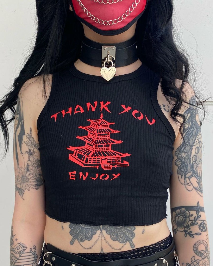 Womens * | Ae Ty Enjoy Crop Top Womens Black