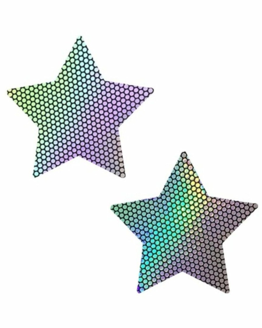 Accessories * | Neva Nude Womens Starry Nights Pasties Holographic