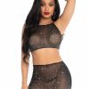 Womens * | Leg Avenue Iced Out 2Pc Rhinestone Set Womens