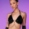 Womens * | Ae Fuzzy Chain Bikini Top