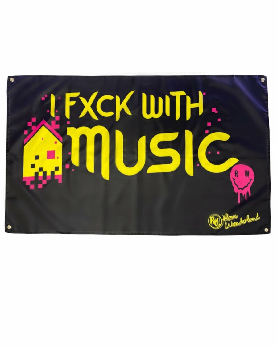 Accessories * | Ae I Fxck With House Music 3 5 Ft Flag Accessories