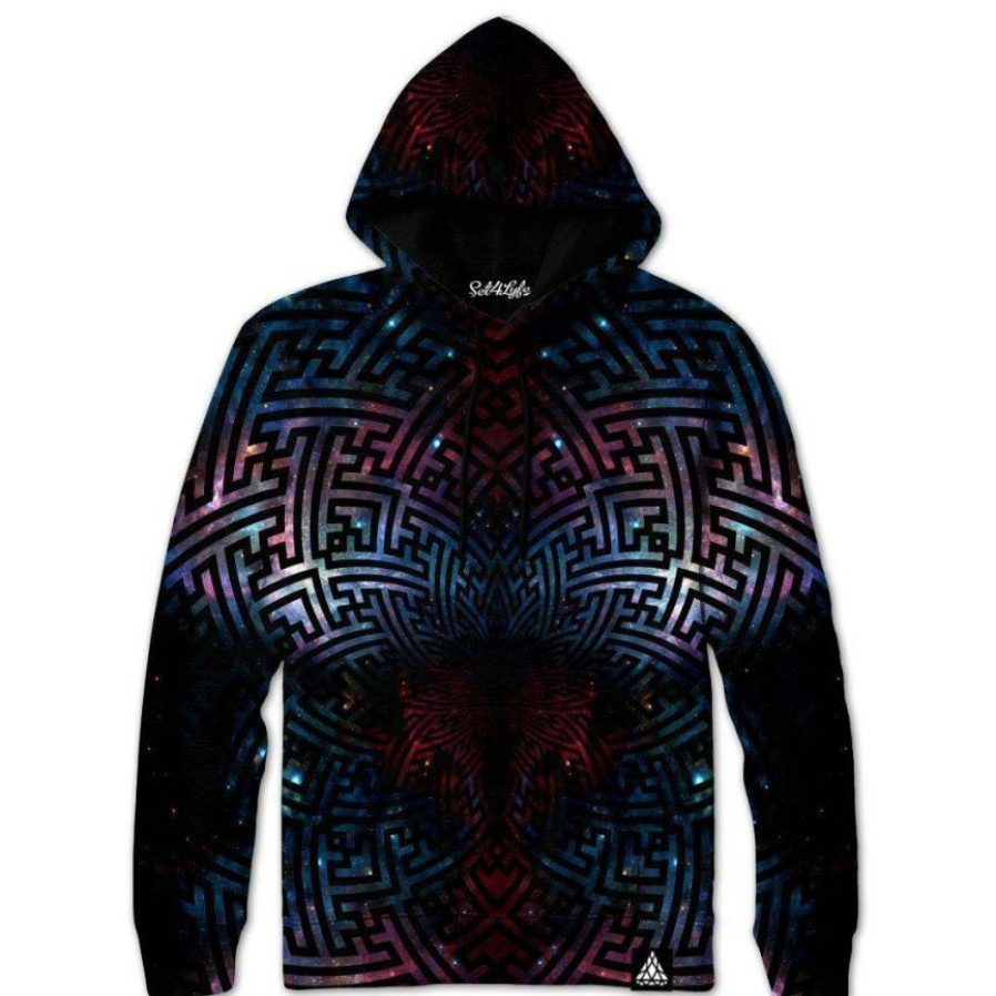 Mens * | Set 4 Lyfe Sacred Sayagata Galaxy Hoodie Mens